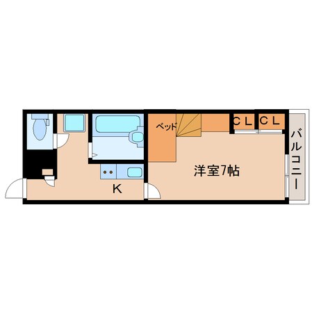 畝傍御陵前駅 徒歩8分 1階の物件間取画像